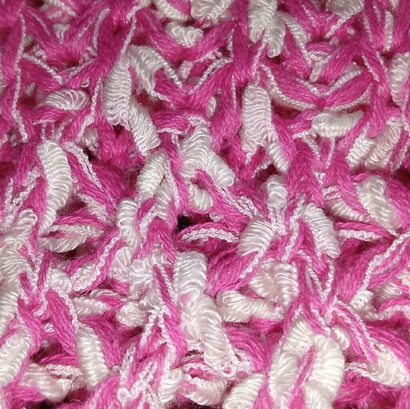 NAMELESS Neon Pink&White Crocheted Sweater… - Picture 5 of 6